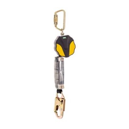 Msa Safety Workman Mini Pfl, 6', Single-Leg, 36C Snaphook, Yellowithblack 10157841